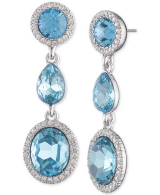 Givenchy - Crystal Oval Linear Drop Earrings