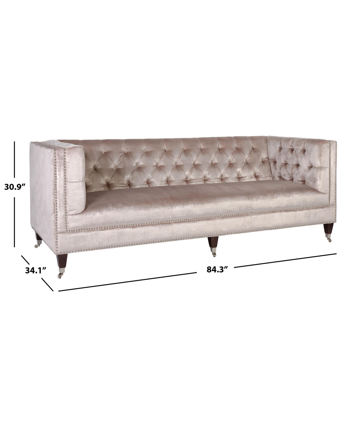 Miller Tufted Velvet Sofa
