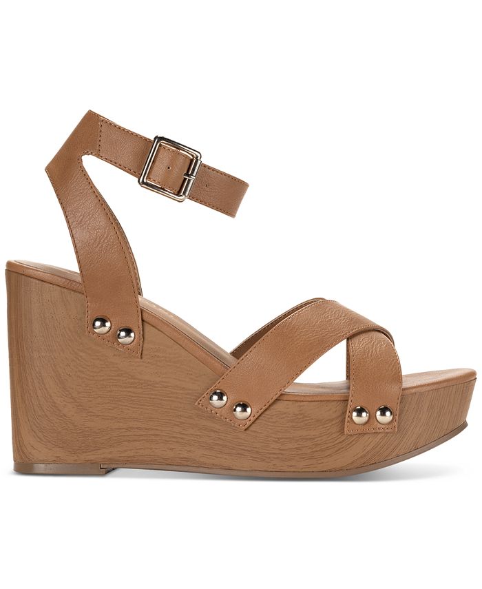 Sun + Stone Tiaraa AnkleStrap Platform Wedge Sandals, Created for Macy