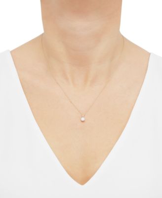 Birthstone Pendant in 14k Gold or 14k White Gold