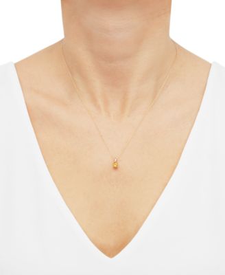 Birthstone Pendant in 14k Gold or 14k White Gold