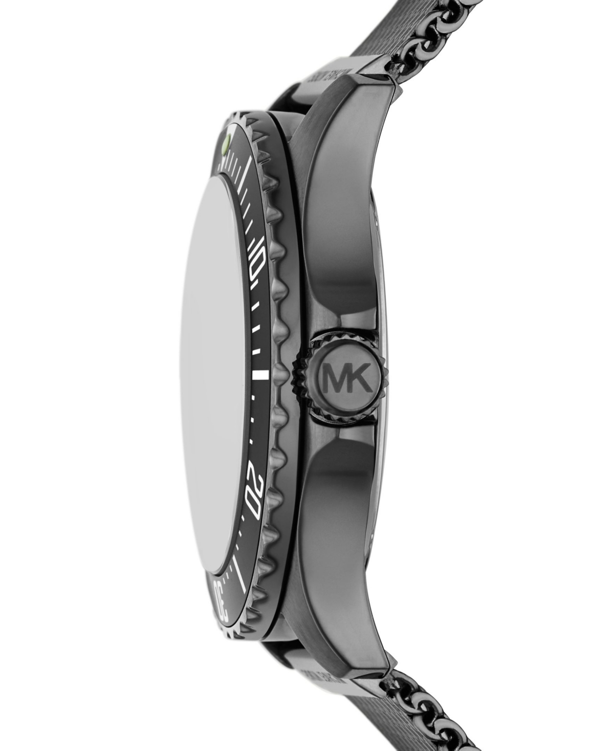 Shop Michael Kors Men's Everest Quartz Three-hand Gunmetal Stainless Steel Mesh Watch 43mm