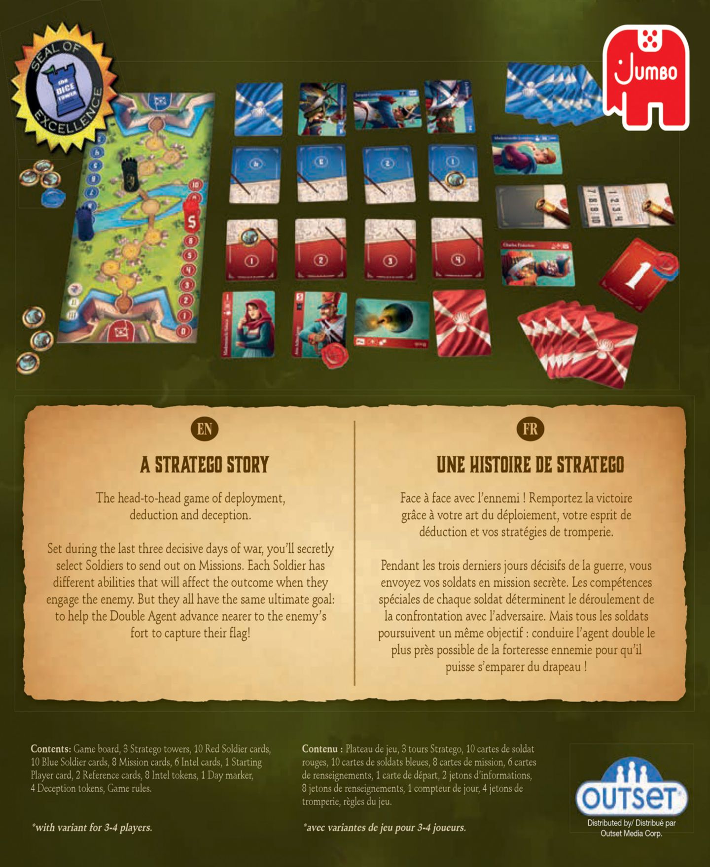 Детская настольная игра Jumbo Spies & Lies Strategy Deduction Board Game, Ages 12+ — фото 3