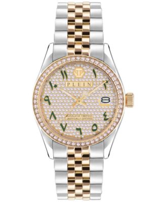 Philipp Plein - Women's Date Superlative Two-Tone Stainless Steel Bracelet Watch 34mm