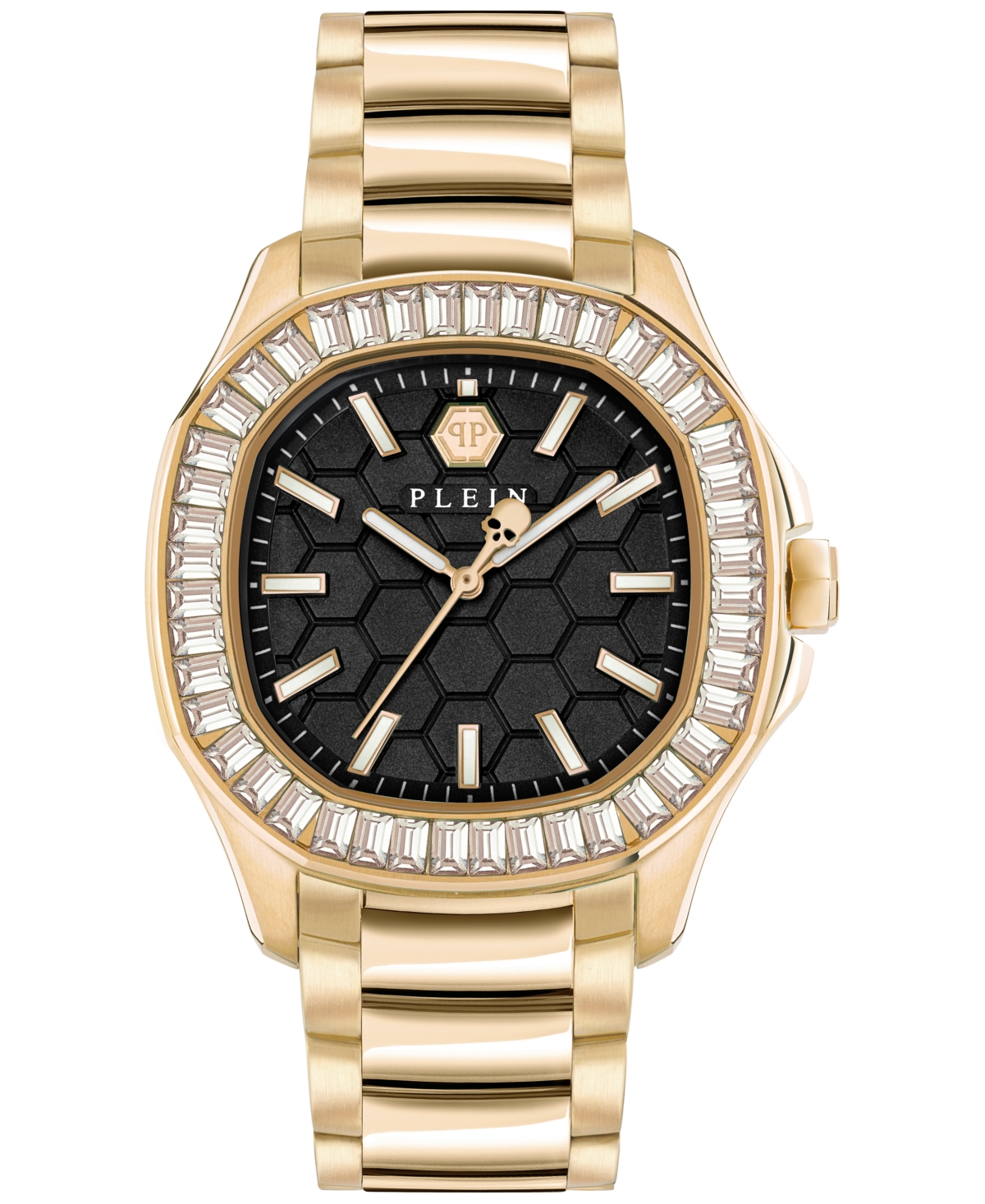 Shop Philipp Plein Women's Spectre Lady Gold Ion-plated Bracelet Watch 38mm In Ip Yellow Gold