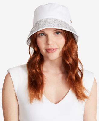 Steve Madden - Women's Maxima Rhinestone-Brim Bucket Hat