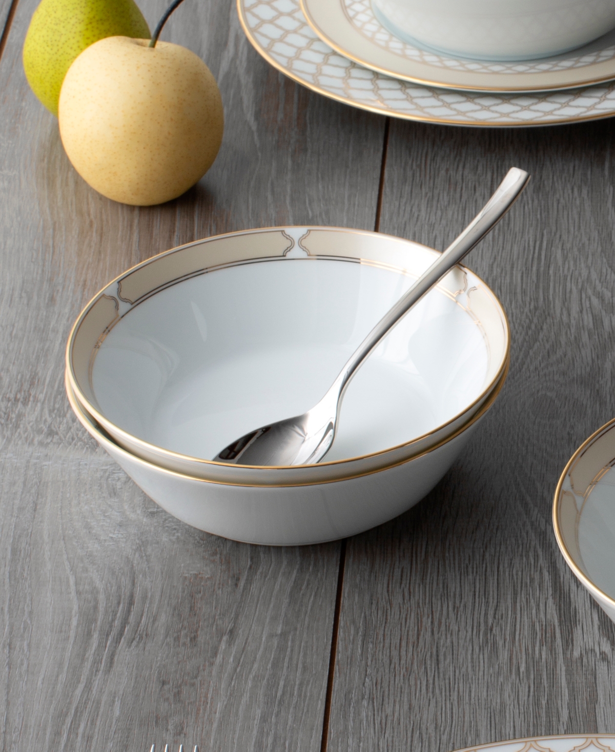 Noritake Eternal Palace Gold Set of 4 Soups, 7