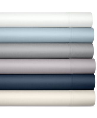 Aq Textiles Percale Solid 220 Thread Count Sheet Sets Bedding In Grey
