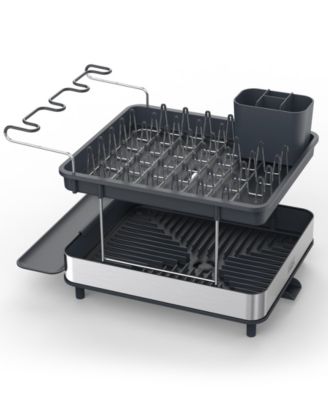 Excel Steel 2-Tier Stainless-Steel Dish Rack