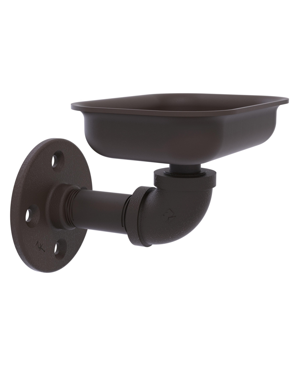 Allied Brass Pipeline Collection Wall Mounted Soap Dish In Brown