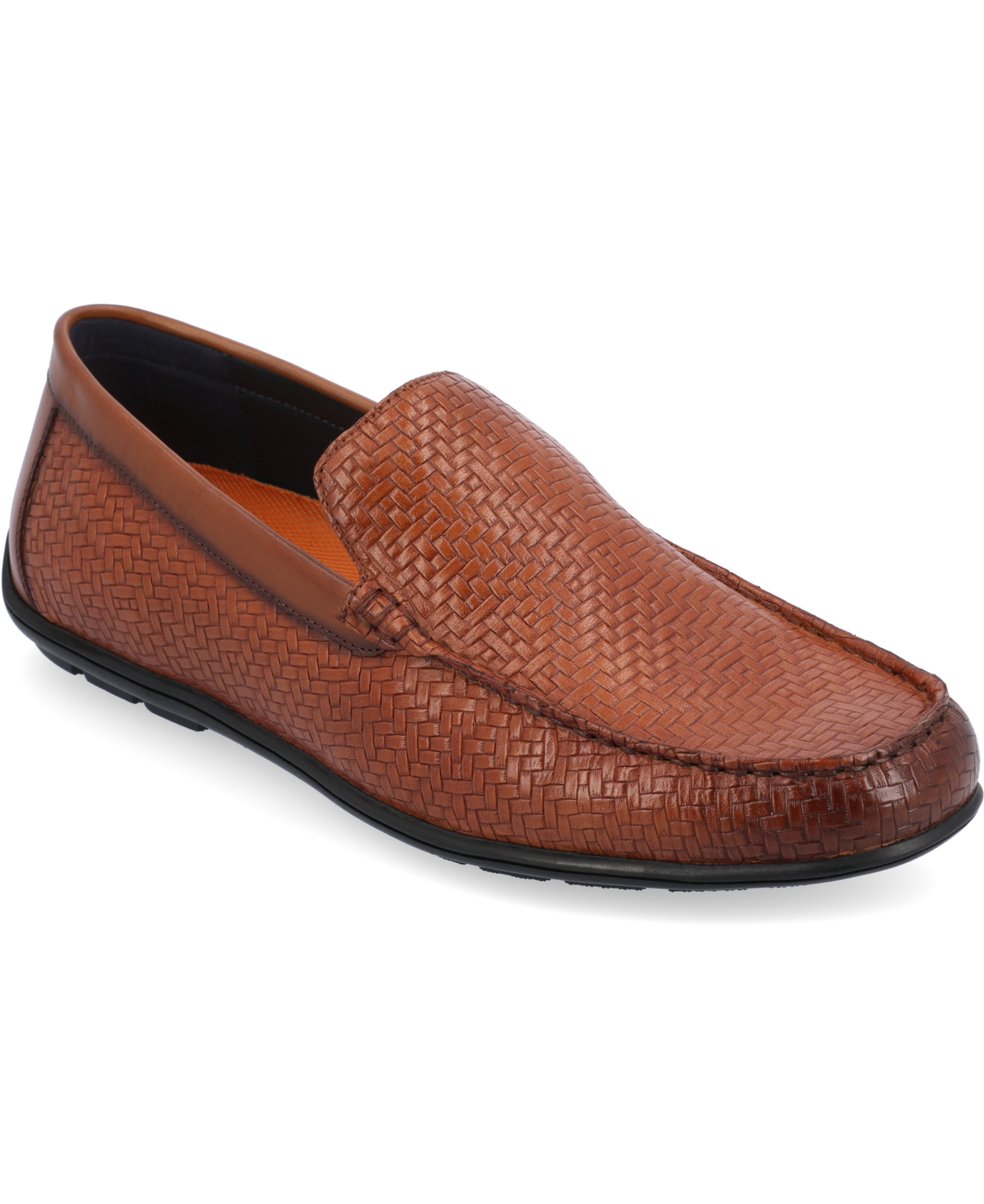 Men's Carter Moc Toe Driving Loafer Dress Shoes - Cognac