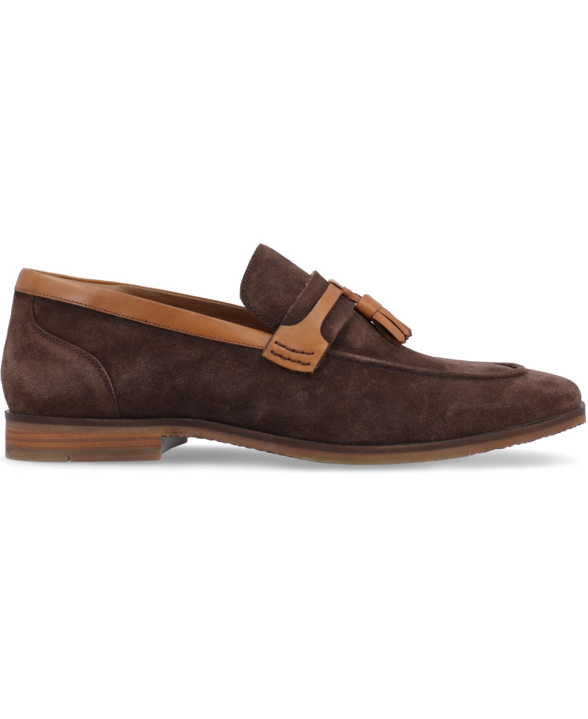Thomas & Vine Men's Hawthorn Apron Toe Tassel Loafer Dress Shoes