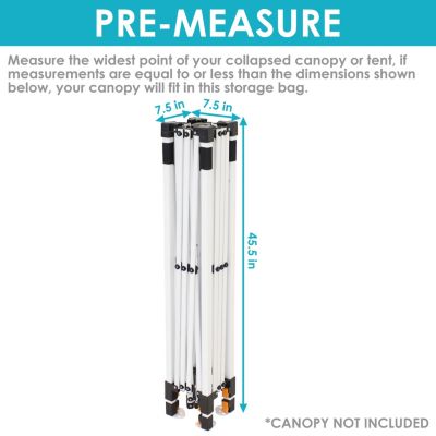 Standard Pop-Up Canopy 120D Polyester Carrying Bag - Black