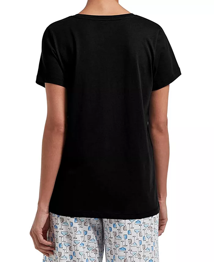 Women's Sleepwell Solid S/S V-Neck T-Shirt with Temperature Regulating Technology - thumbnail 3