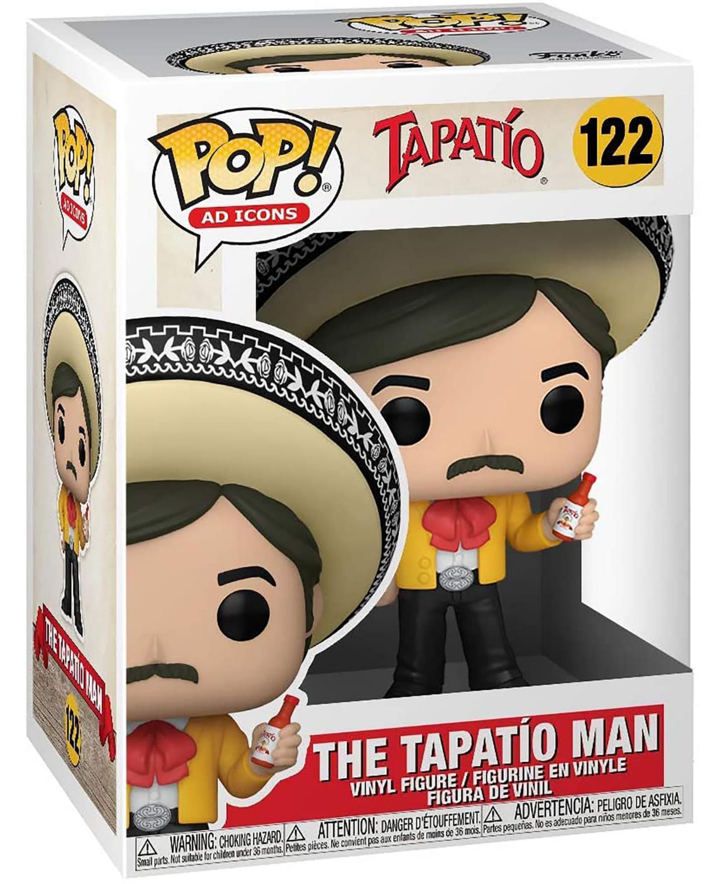 Детская фигурка Funko Pop! Tapatio Man Vinyl Figure, Ages 3+, цвет: Жёлтый — фото 2
