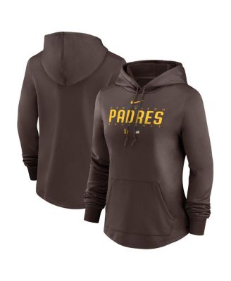 Nike Men's Brown San Diego Padres Authentic Collection Pregame Performance  Pullover Hoodie