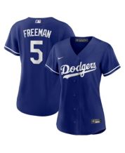 Los Angeles Dodgers Mitchell & Ness Youth Cooperstown Collection Mesh Wordmark V-Neck Jersey - Royal, Size: XL, Blue