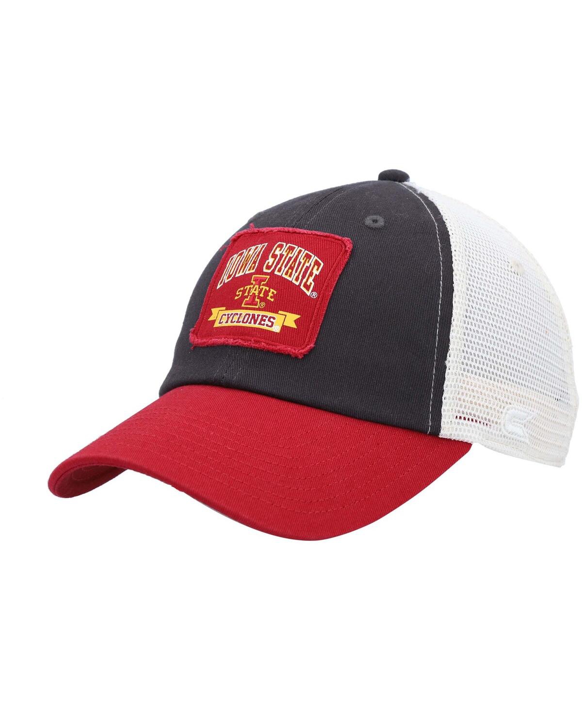 Colosseum Men's  Charcoal Iowa State Cyclones Objection Snapback Hat