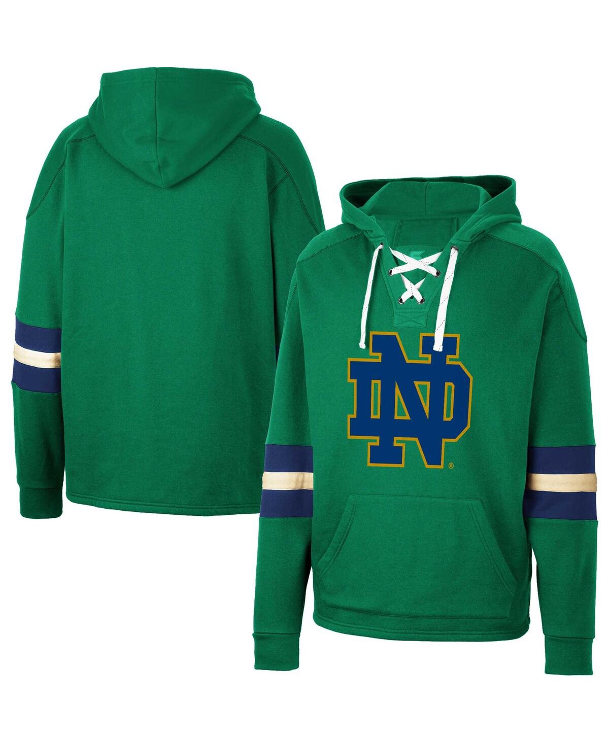 Colosseum Men's  Green Notre Dame Fighting Irish Lace-up 4.0 Pullover Hoodie
