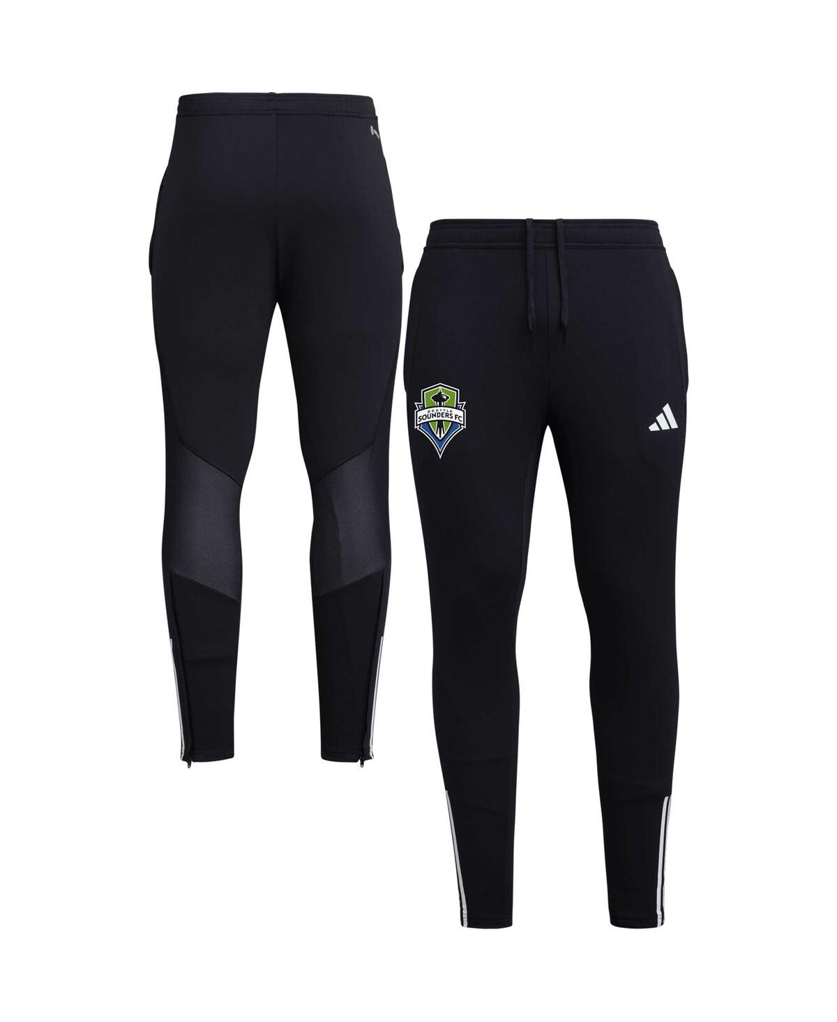 Adidas Originals Men's Adidas Black Seattle Sounders Fc 2023 On-field Team Crest Aeroready Training Pants