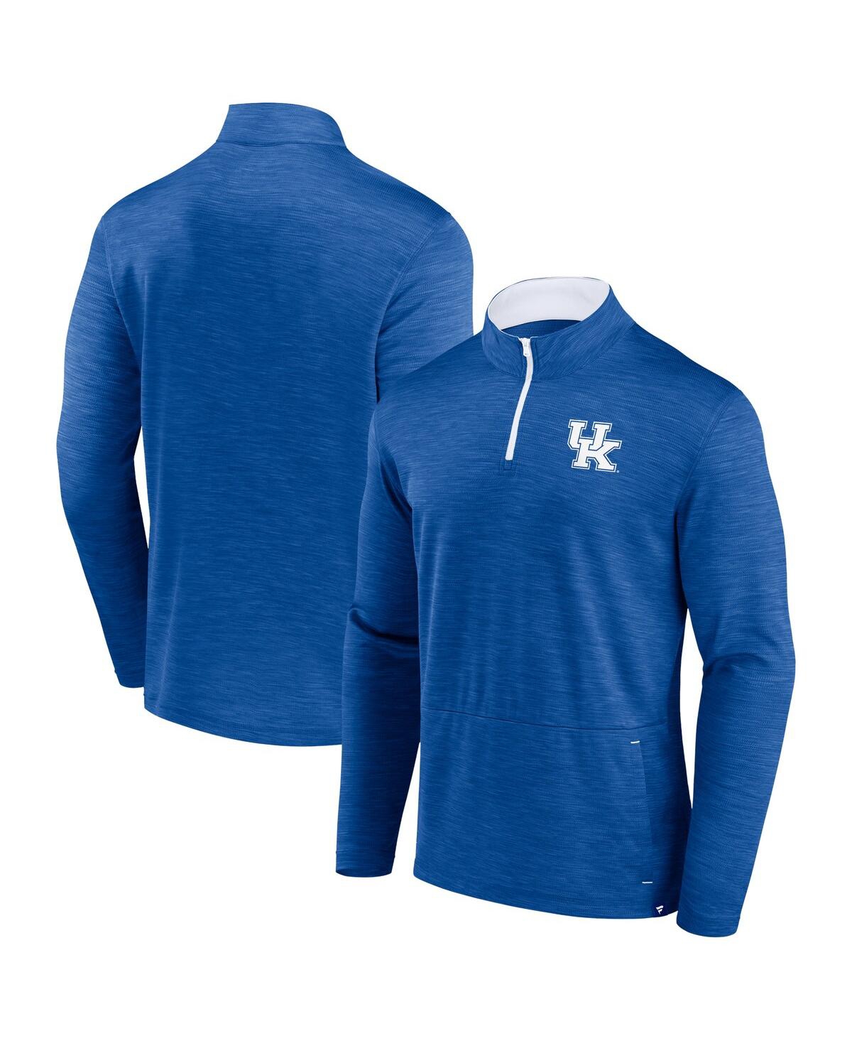 Fanatics Branded Royal Kentucky Wildcats Classic Homefield Quarter-zip Top In Royal