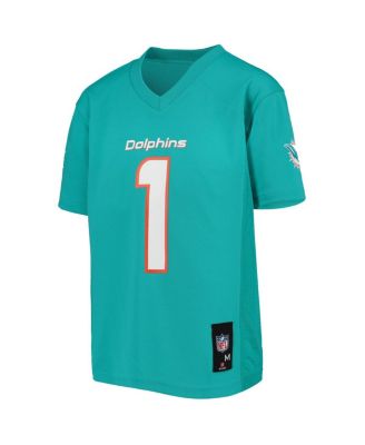 Big Boys Tua Tagovailoa Aqua Miami Dolphins Replica Player Jersey