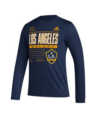 Men's Navy LA Galaxy Club DNA Long Sleeve T-shirt