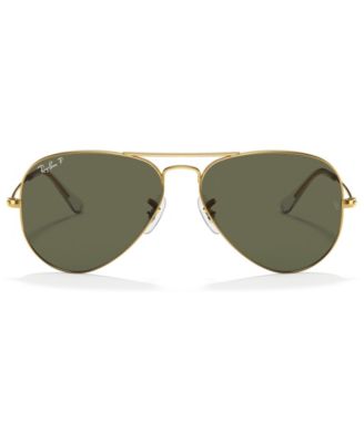 Unisex Polarized Sunglasses, RB3025 AVIATOR CLASSIC