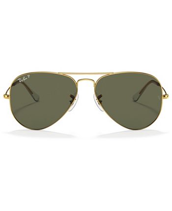 Ray-Ban Matte Black & Green Gradient Aviator Sunglasses - Unisex, Best  Price and Reviews