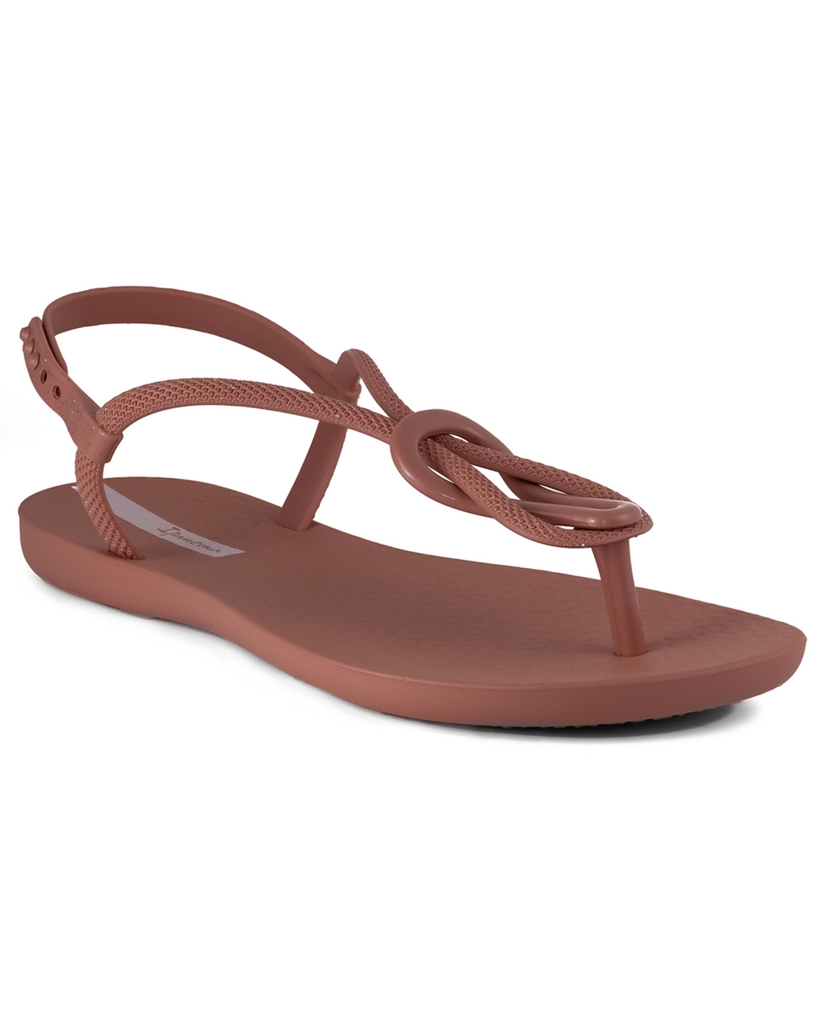 Women's Trendy T-strap Flat Sandals - Beige, Beige