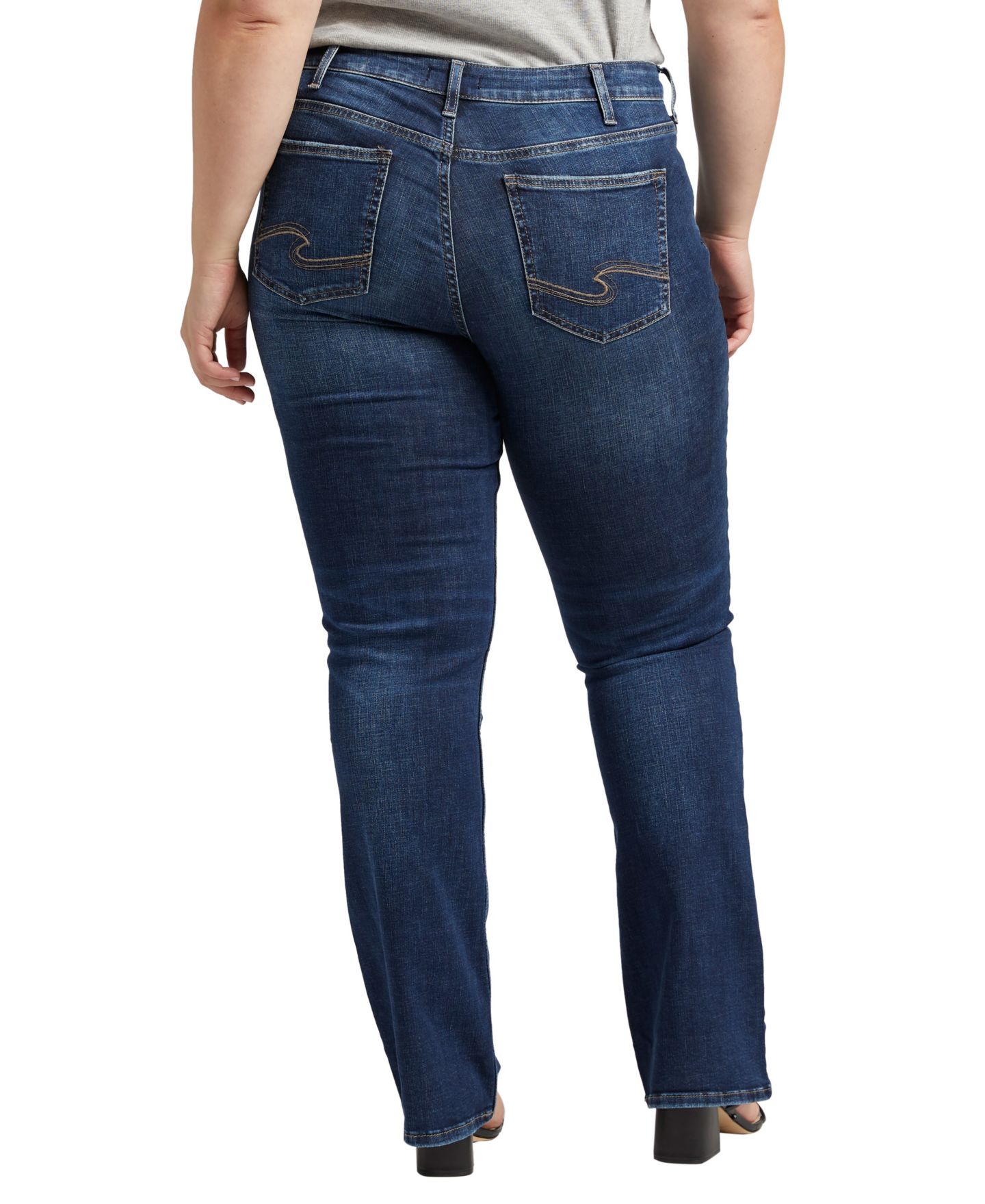 Женские джинсы Silver Jeans Co. Plus Size Suki Slim Bootcut, цвет: Индиго — фото 2