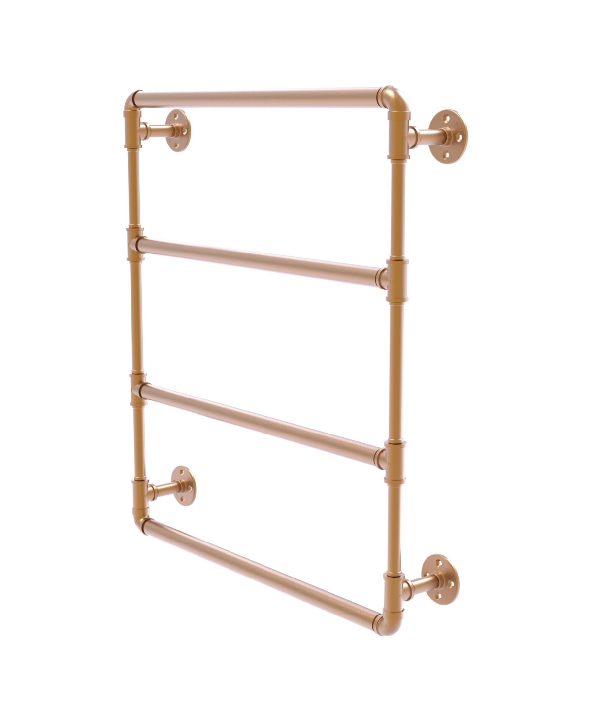 Allied Brass Pipeline Collection 36 Inch Wall Mounted Ladder Towel Bar In Brushed Bronze