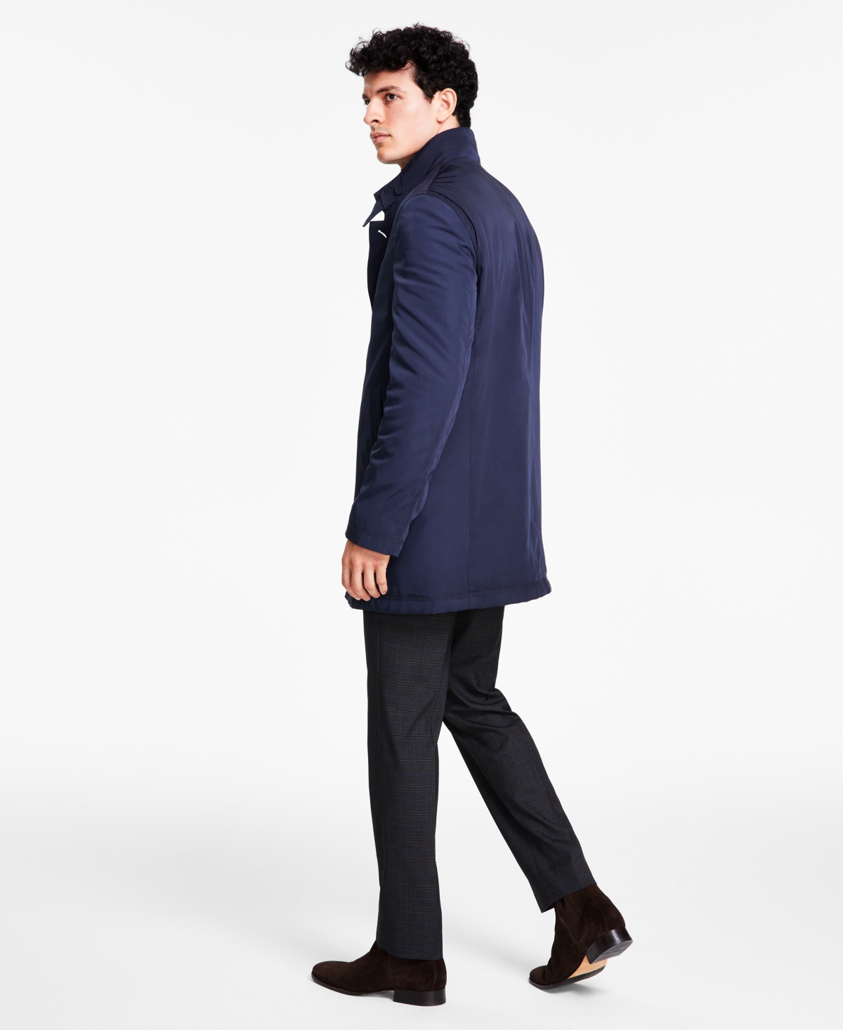 Calvin Klein Men's Slim-Fit Water-Resistant Overcoat