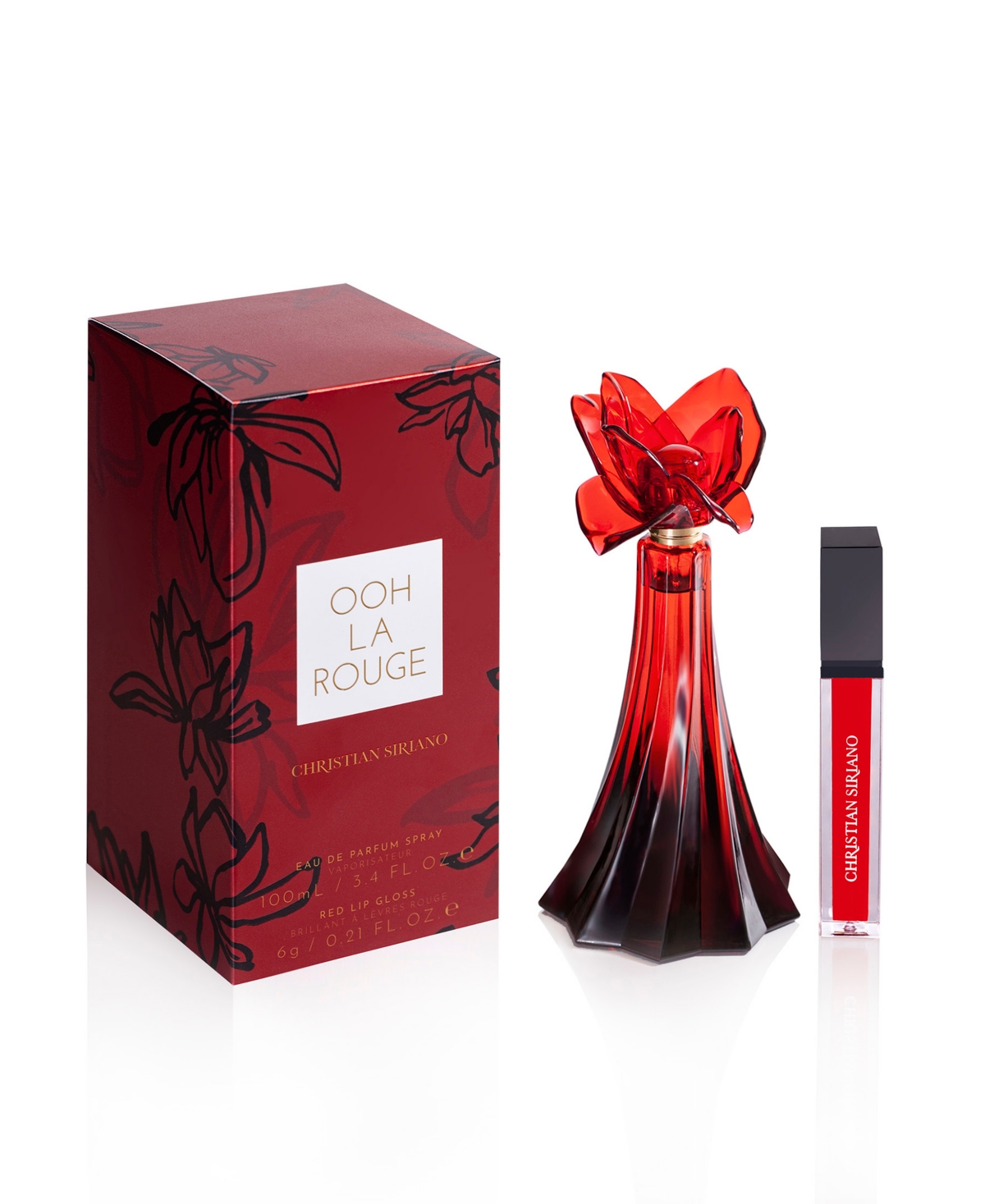 Ooh La Rouge Perfume 3.4 oz and Lip Gloss 0.21 oz