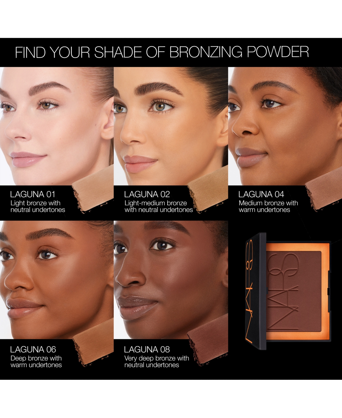 Nars Talc-free Laguna Bronzing Powder Mini In Brown