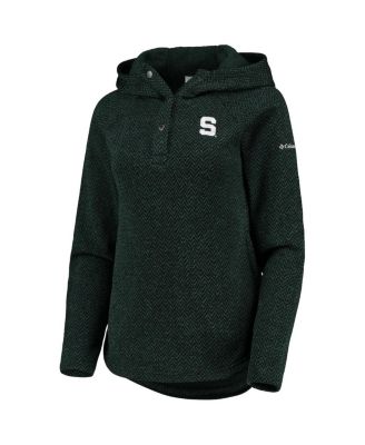 Women's Green Michigan State Spartans Darling Days Raglan Fleece Pullover Hoodie