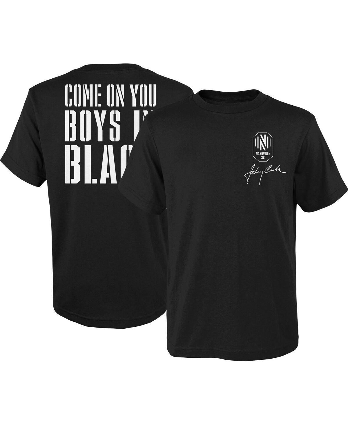Outerstuff Big Boys Black Nashville Sc Johnny Cash Come On T-shirt In Black
