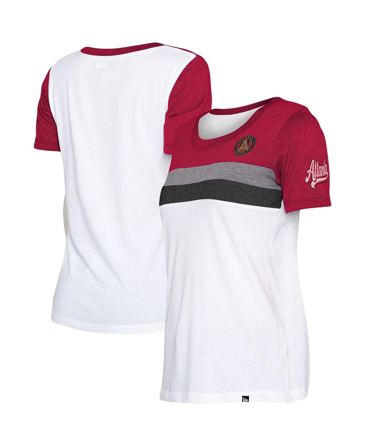 Shop 5th & Ocean Women's  By New Era White Atlanta United Fc Team T-shirt