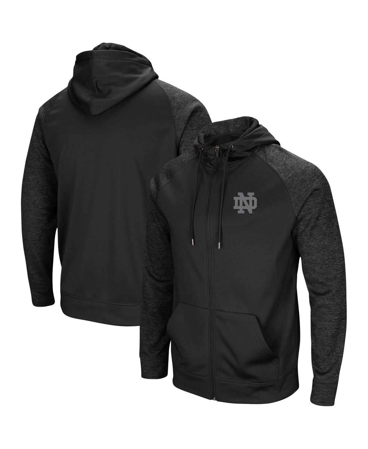 Colosseum Men's  Black Notre Dame Fighting Irish Oht Military-inspired Appreciation Camo Pullover Hoo In Black