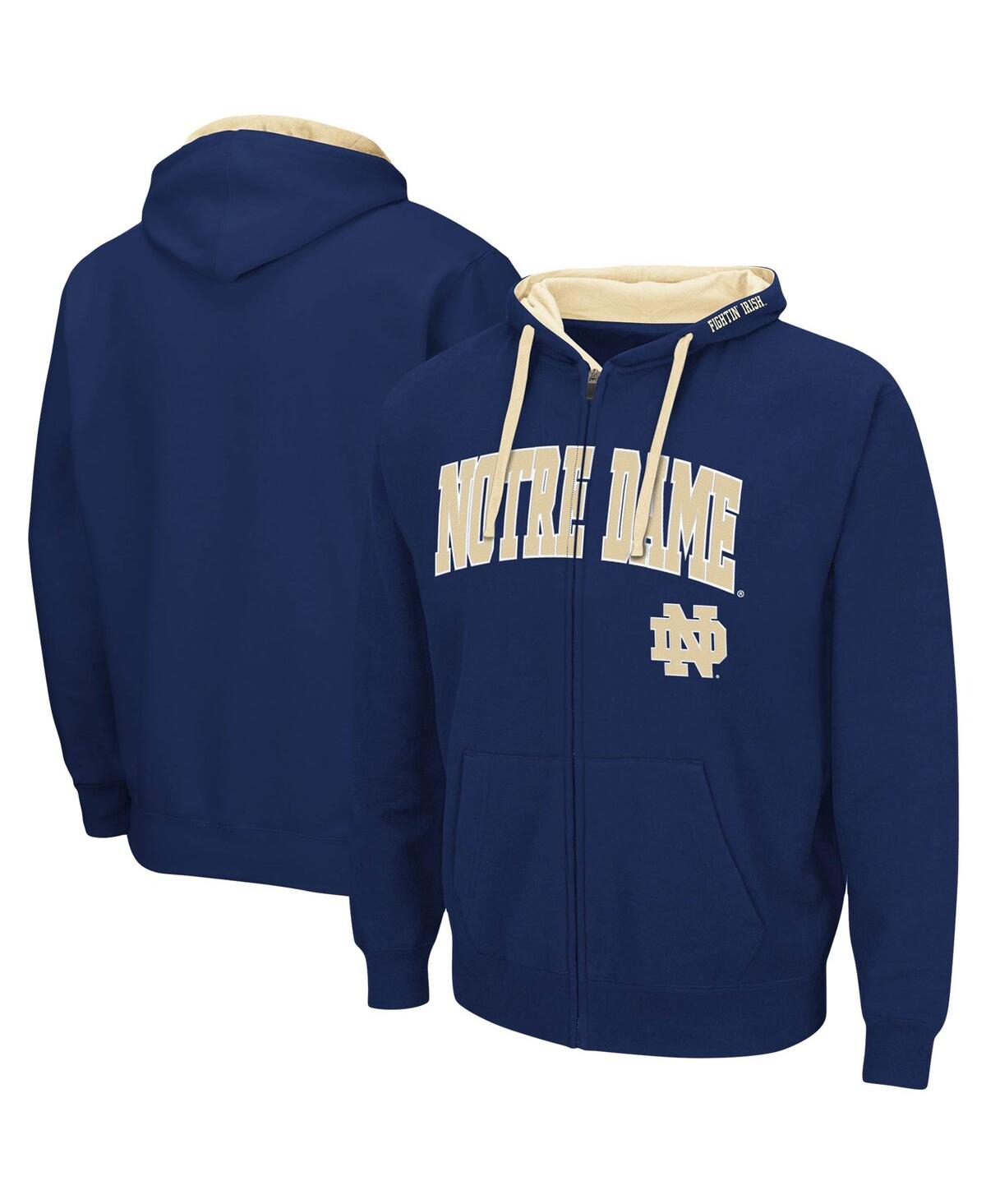 Colosseum Men's  Charcoal Notre Dame Fighting Irish Big And Tall Full-zip Hoodie In Charcoal