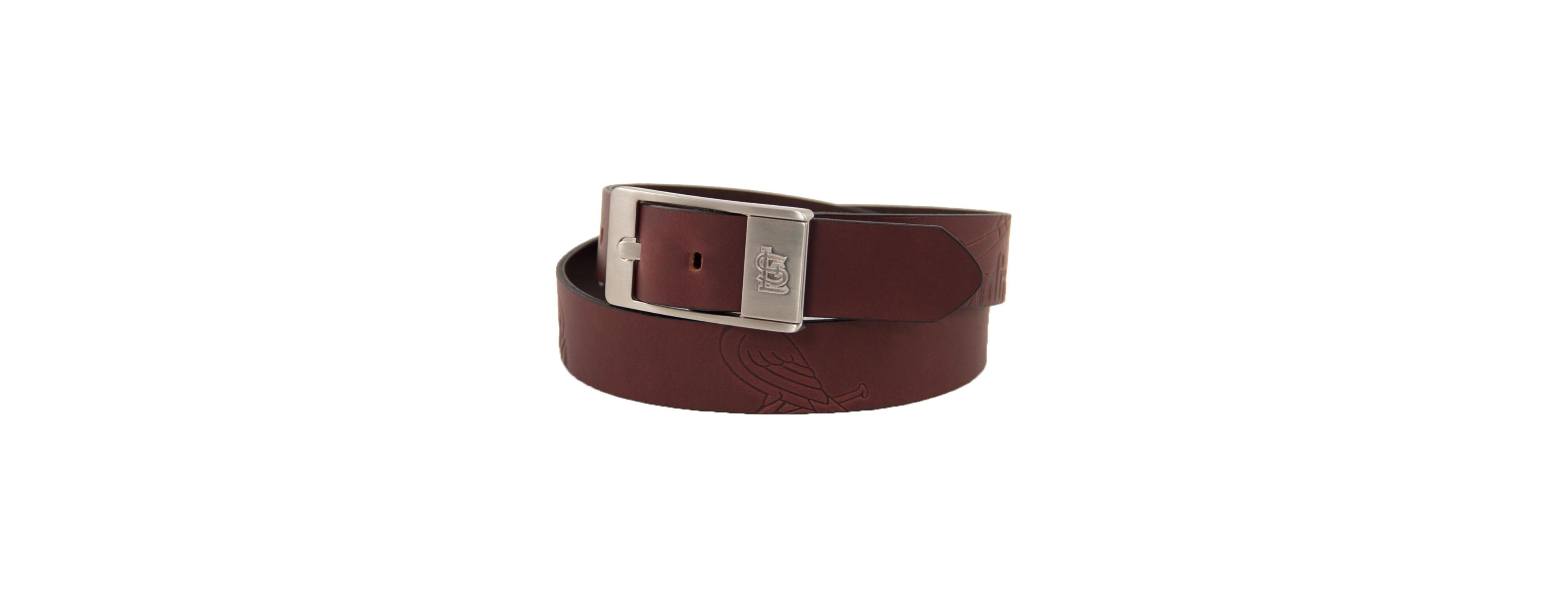 Men's Brown St. Louis Cardinals Brandish Leather Belt