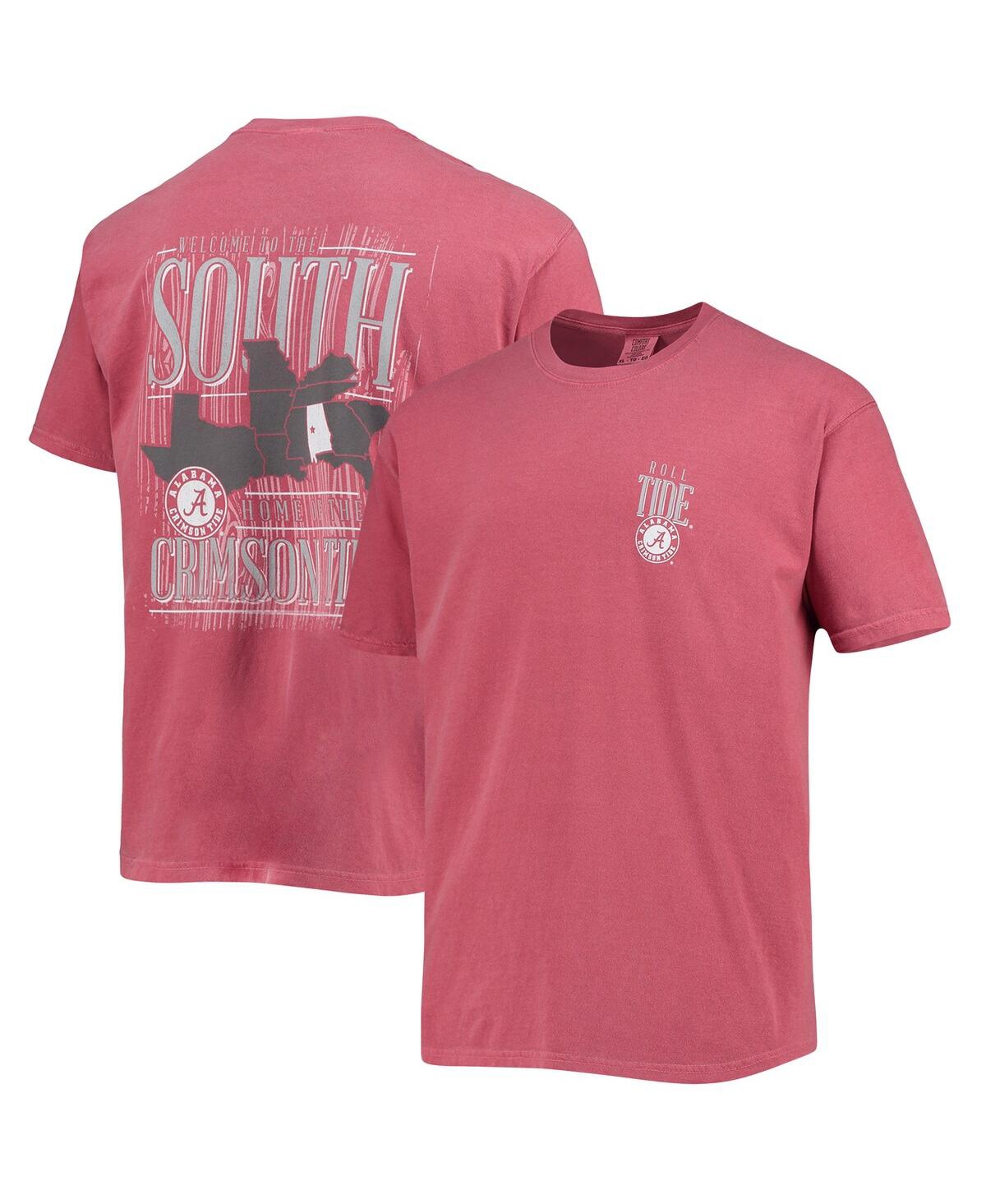 Men's Crimson Alabama Crimson Tide Comfort Colors Welcome to the South T-shirt - Crimson