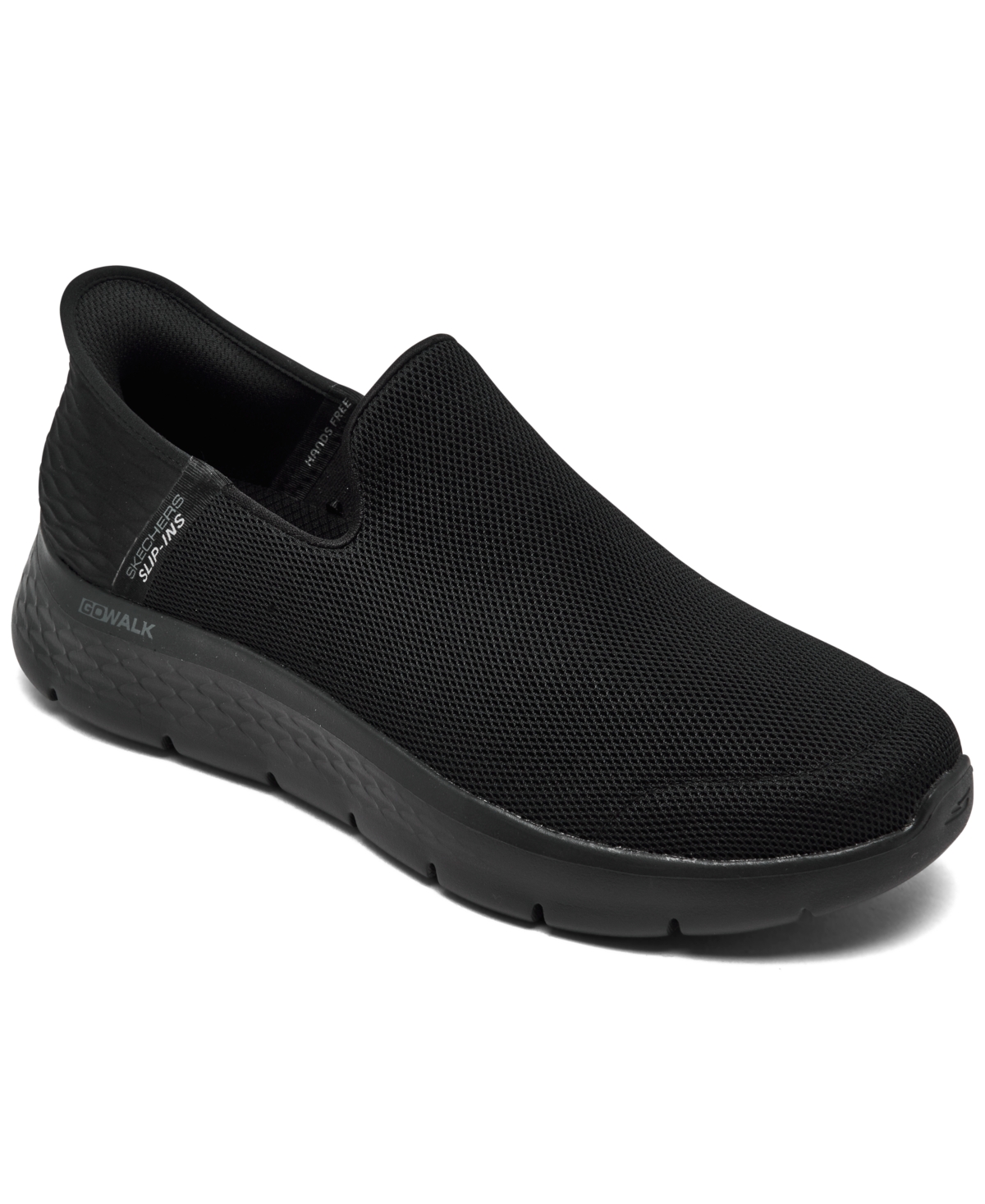 Shop Skechers Men's Slip-ins- Go Walk Flex Casual Walking Sneakers From Finish Line In Black