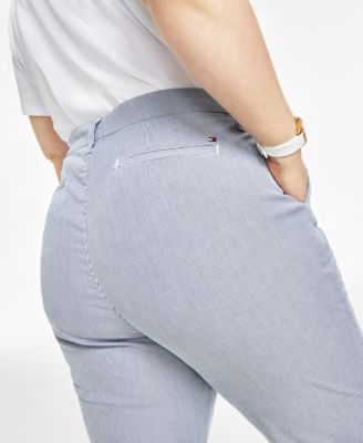 Plus Size Pinstripe Hampton Chino Pants, Created for Macy's