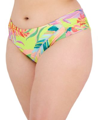 Becca ETC Plus Size Costa Printed Bella Tunic Swim Cover-Up - Macy's