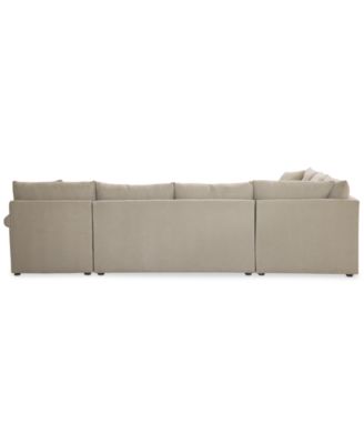 CLOSEOUT! Wrenley 137" 5-Pc. Fabric L-Shape Modular Sectional Sofa