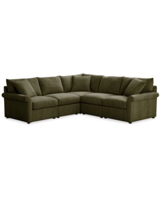 CLOSEOUT! Wrenley 102" 5-Pc. L-Shape Modular Sectional Sofa, Created for Macy's