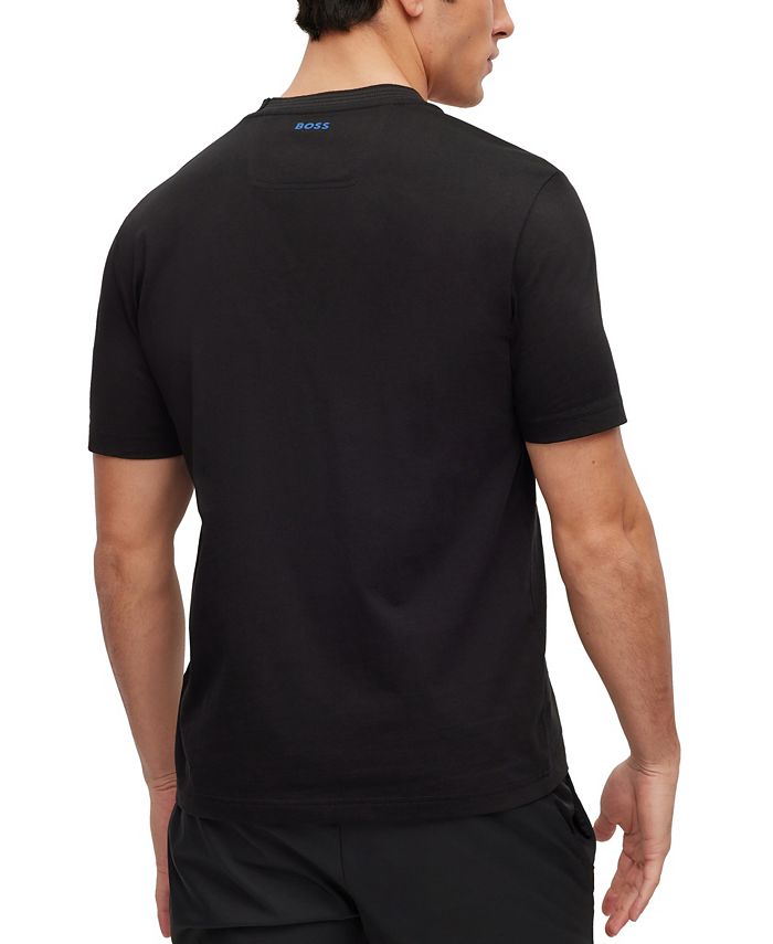 Hugo Boss Men's Cotton-Jersey Logo Collar T-shirt - Macy's