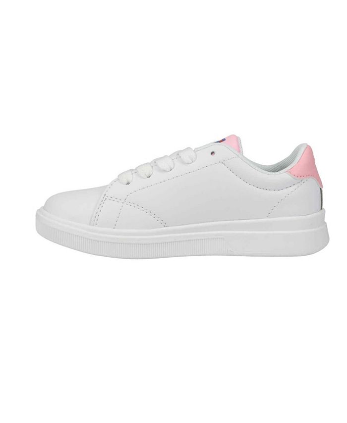 Tommy Hilfiger Little Girls Lace Up Cayman Graphic Sneakers - Macy's