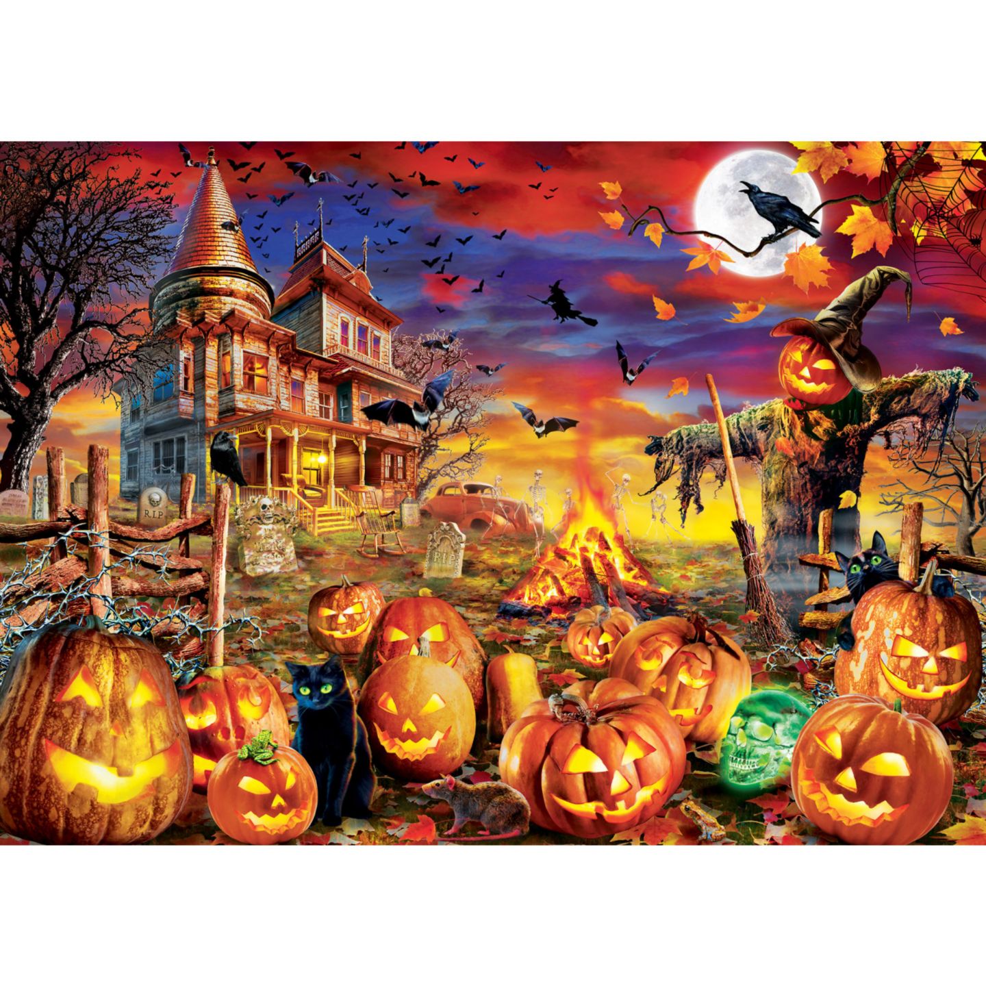 Детский пазл MasterPieces Puzzles All Hallow's Eve Glow-in-the-Dark 500 Piece Puzzle, Ages 14+ — фото 3